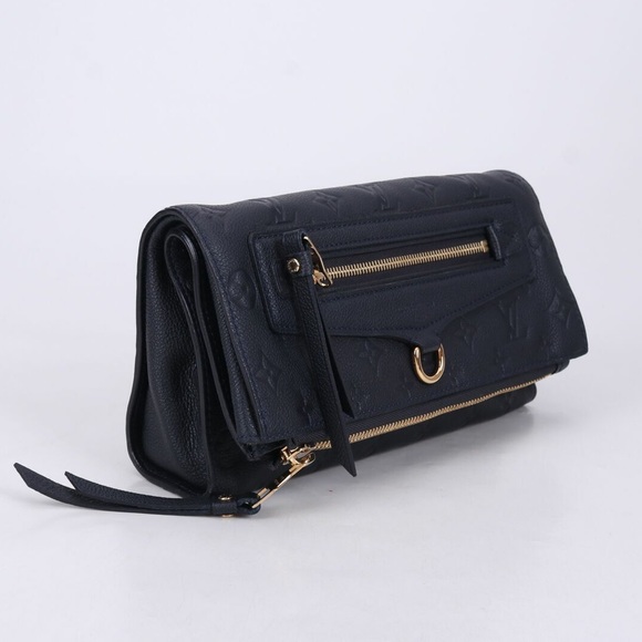 Louis Vuitton Bleu Infini Monogram Empreinte Leather Petillante Clutch - Picture 2 of 15